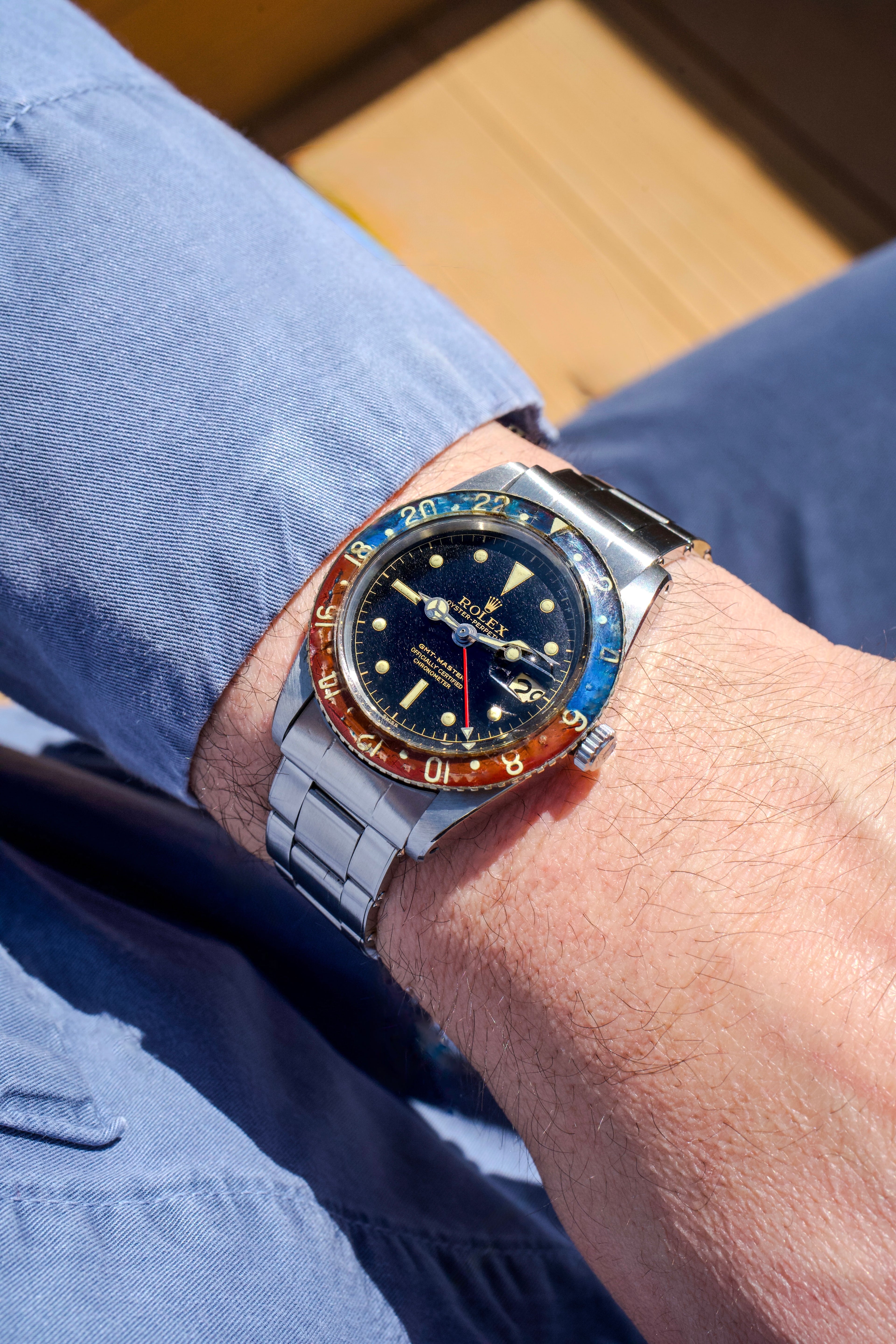 Rolex GMT-Master - 6542 Bakelite - 1957 with Box, Papers & Military Purchase Receipt