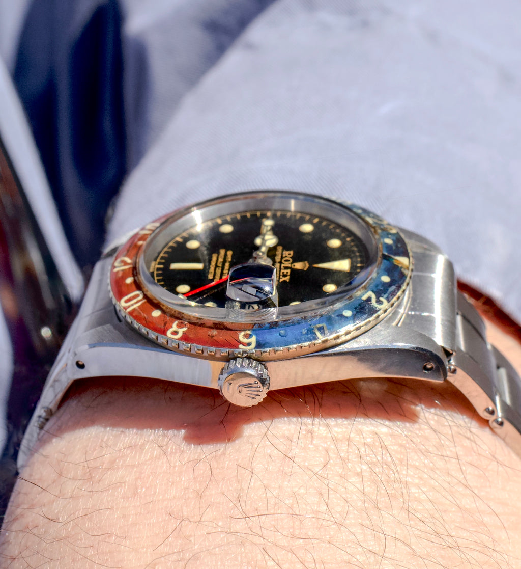 Rolex GMT-Master - 6542 Bakelite - 1957 with Box, Papers & Military Purchase Receipt