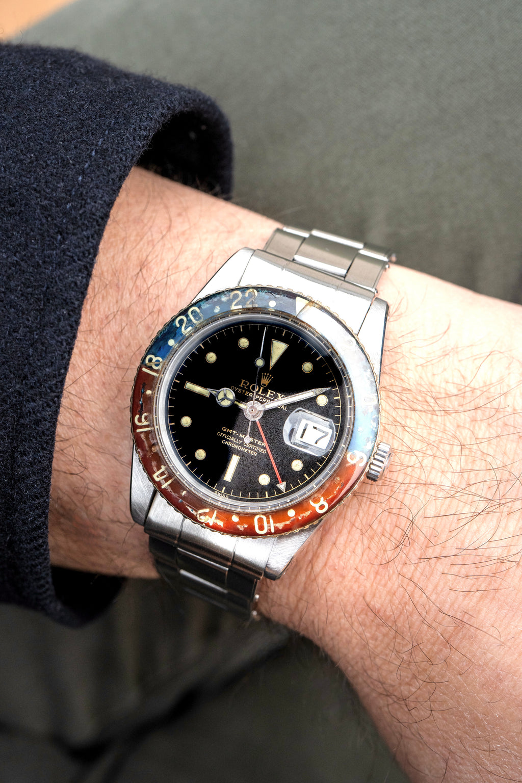 Rolex GMT-Master - 6542 Bakelite - 1957 with Box, Papers & Military Purchase Receipt