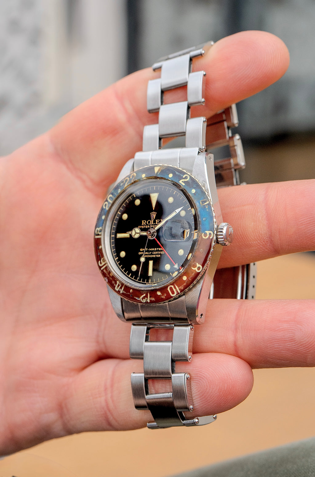 Rolex GMT-Master - 6542 Bakelite - 1957 with Box, Papers & Military Purchase Receipt