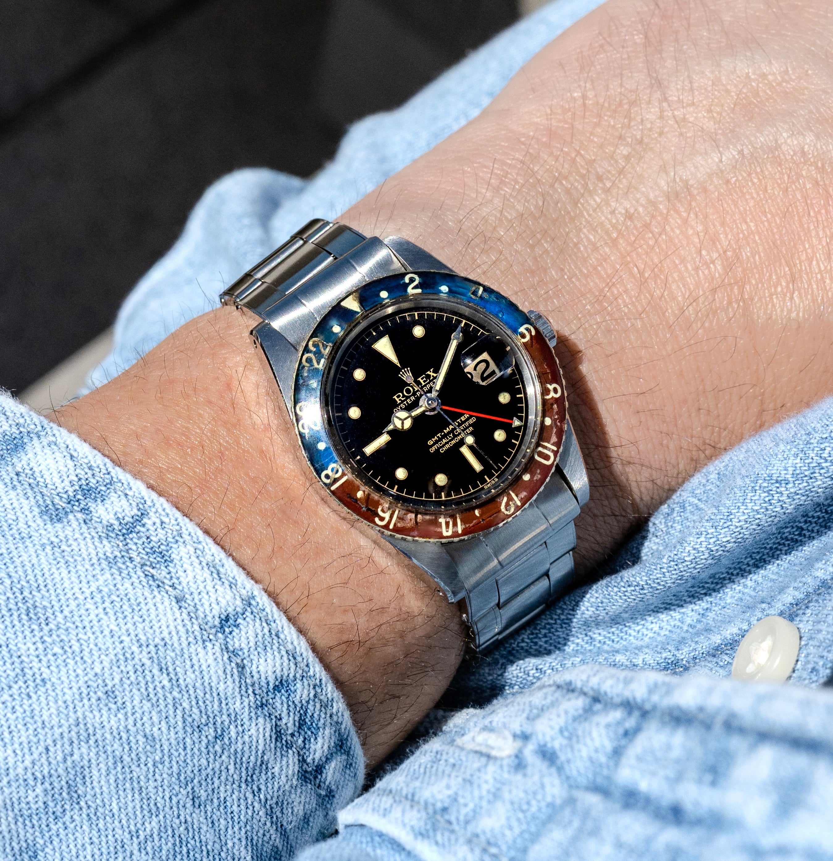 Rolex GMT-Master - 6542 Bakelite - 1957 with Box, Papers & Military Purchase Receipt