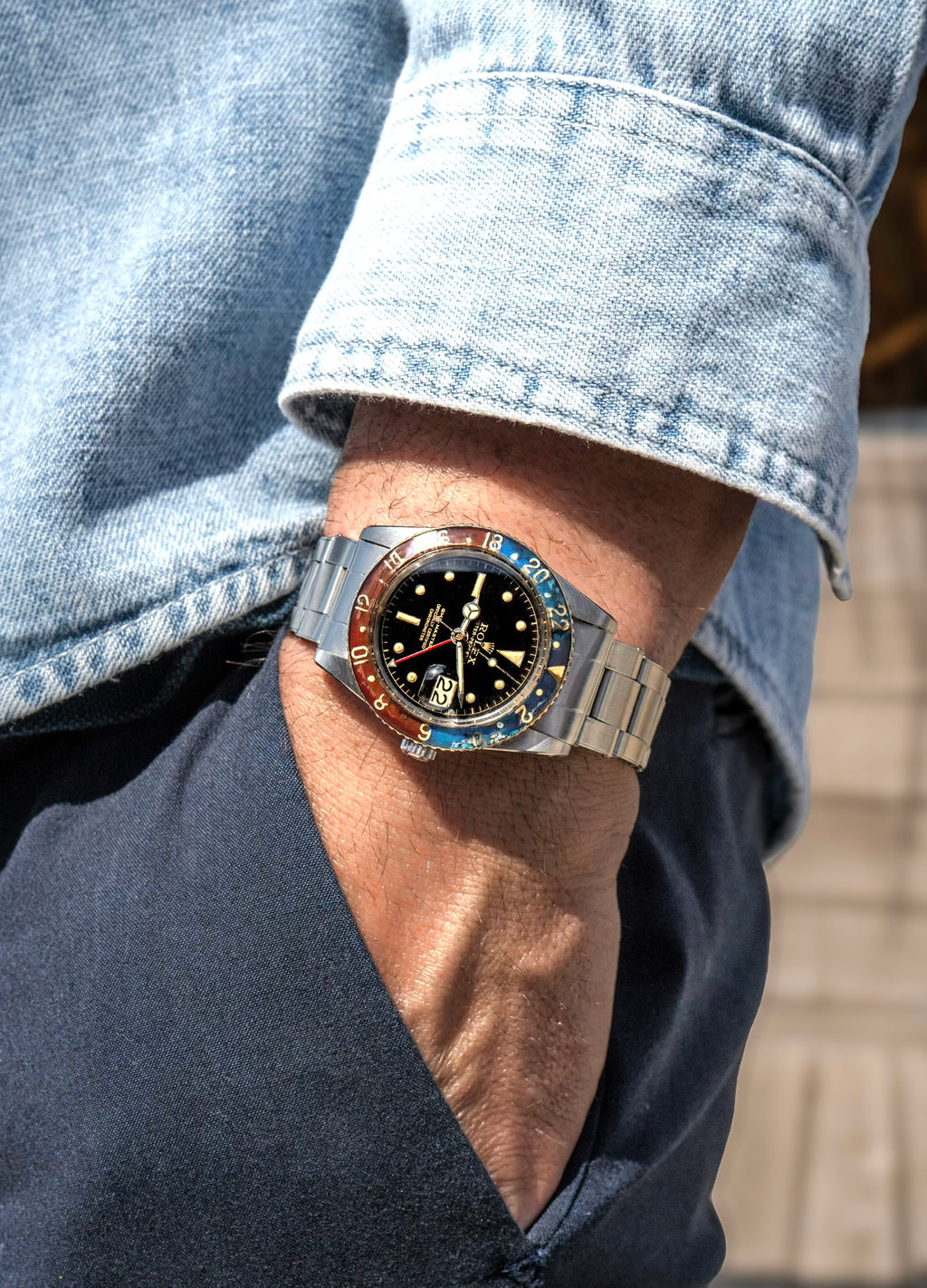 Rolex GMT-Master - 6542 Bakelite - 1957 with Box, Papers & Military Purchase Receipt