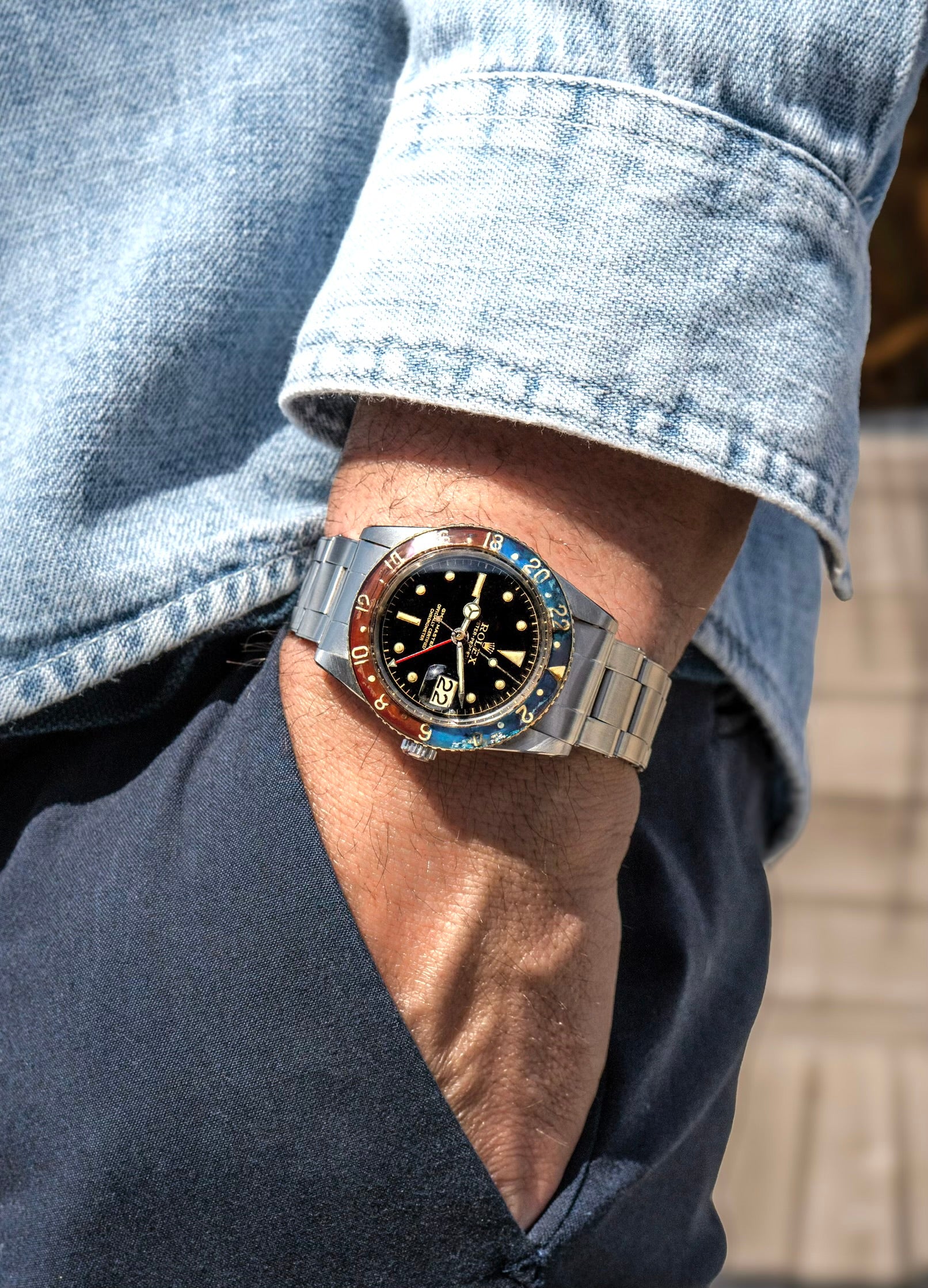 Rolex GMT-Master - 6542 Bakelite - 1957 with Box, Papers & Military Purchase Receipt