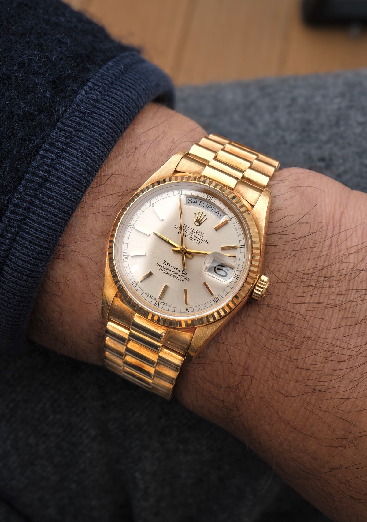 Rolex Day-Date - 18038 Tiffany & Co Signed 1987