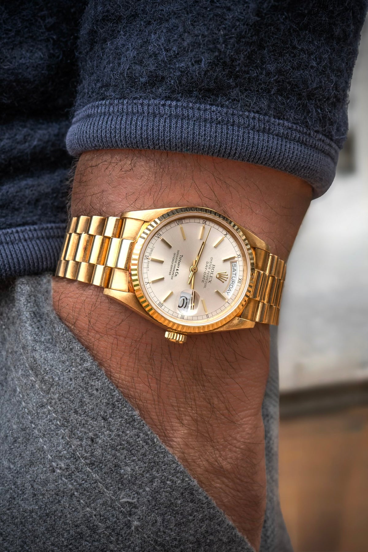 Rolex Day-Date - 18038 Tiffany & Co Signed 1987