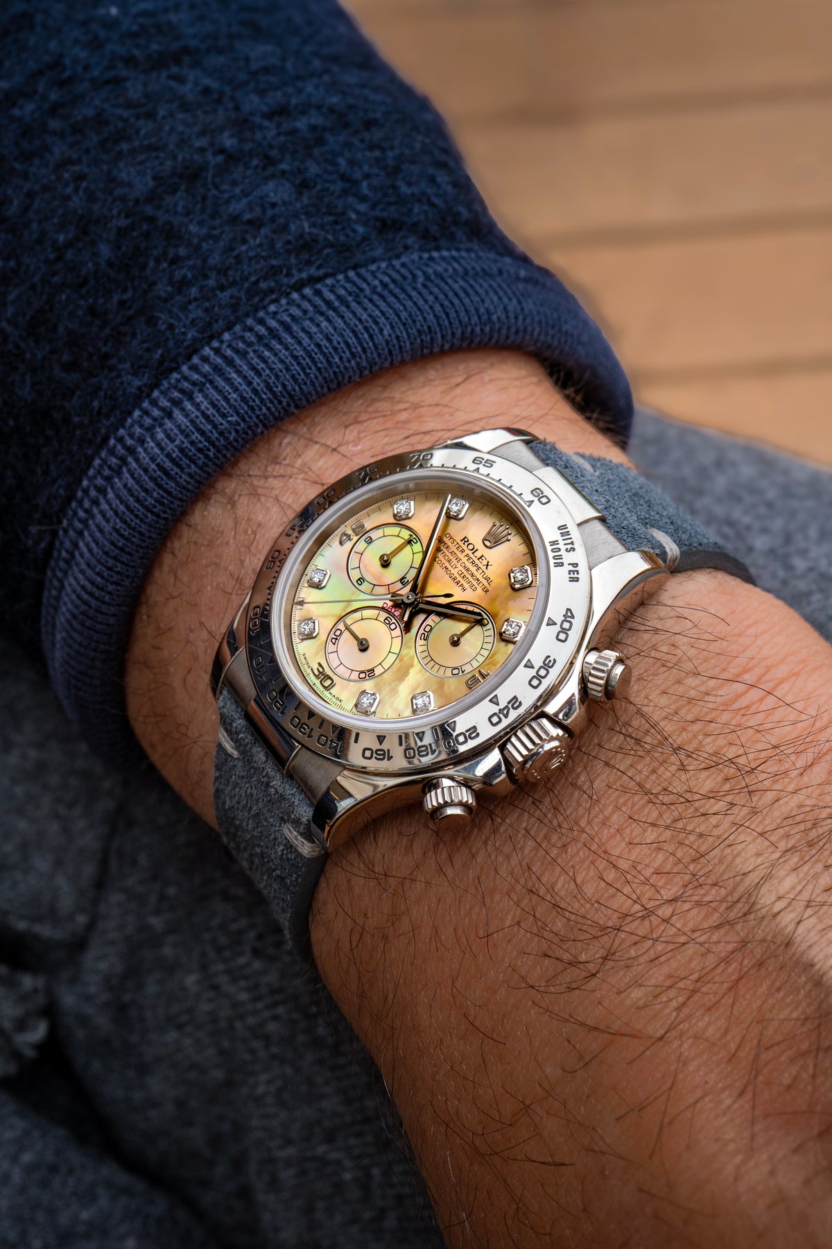 Rolex Daytona - 116519 Yellow Mother of Pearl - Diamond Markers 2001