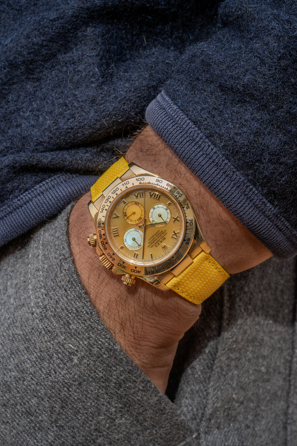 Rolex Daytona - 116518 Yellow Mother of Pearl Dial 2002