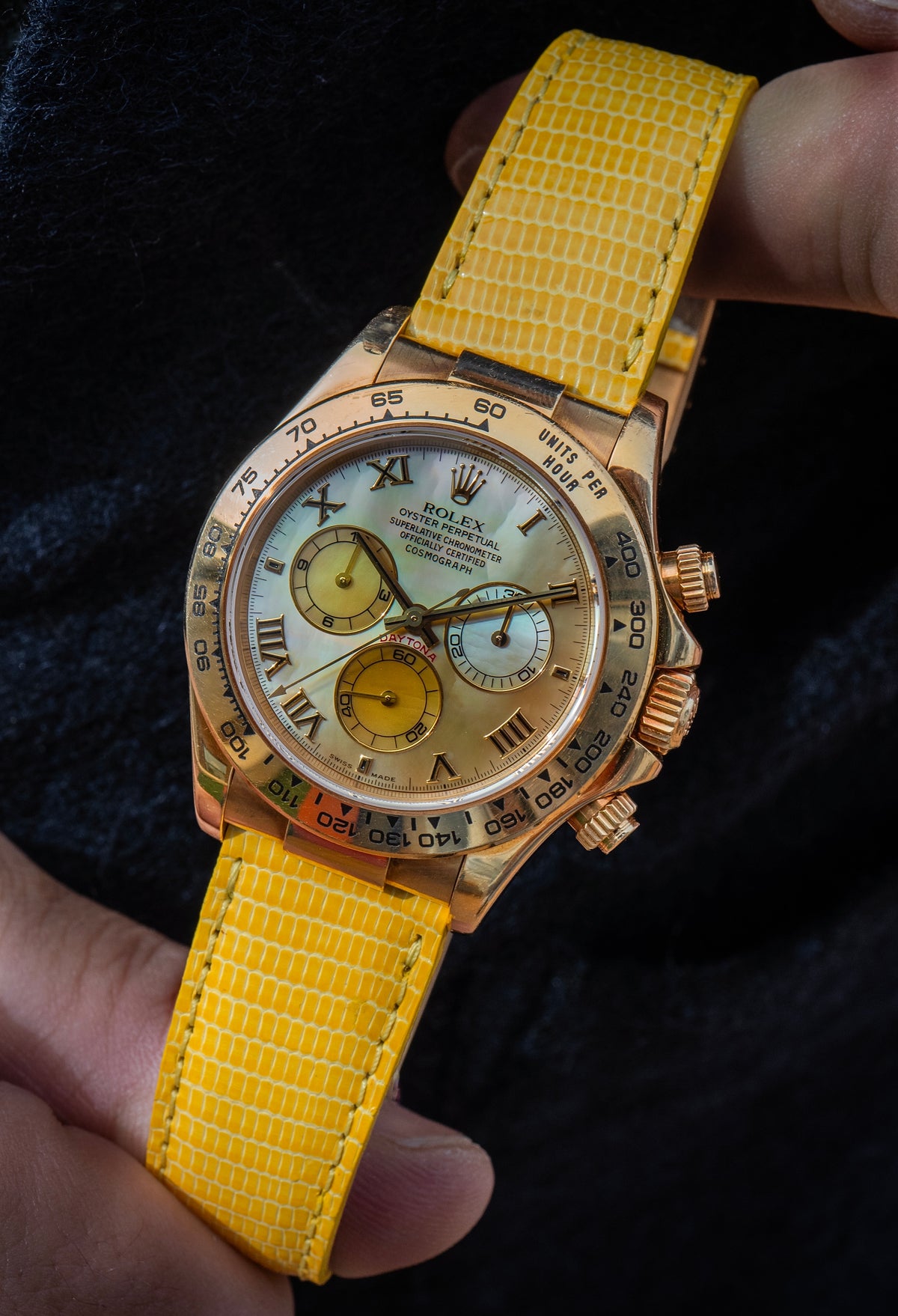 Rolex Daytona - 116518 Yellow Mother of Pearl Dial 2002