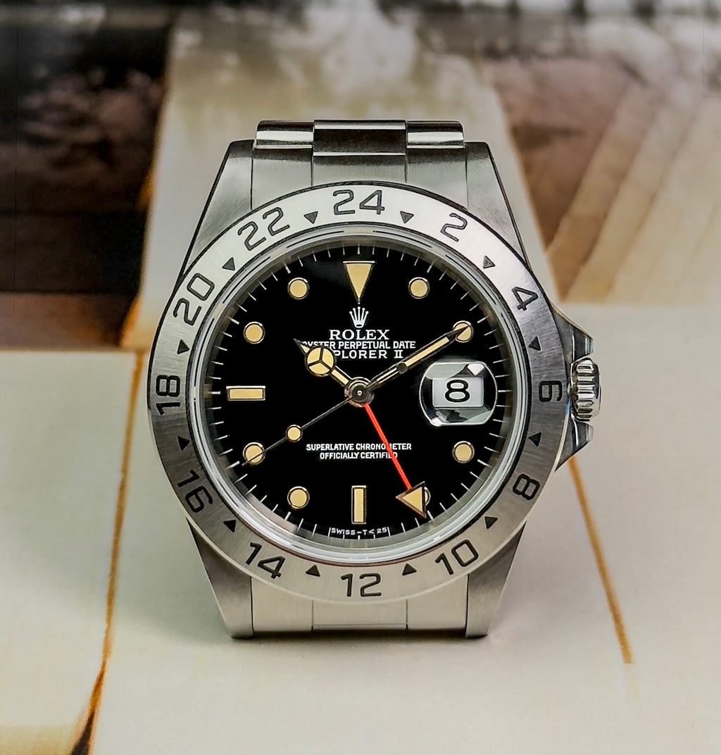 Rolex Explorer II - 16570 - Tritium Black Dial - 1996