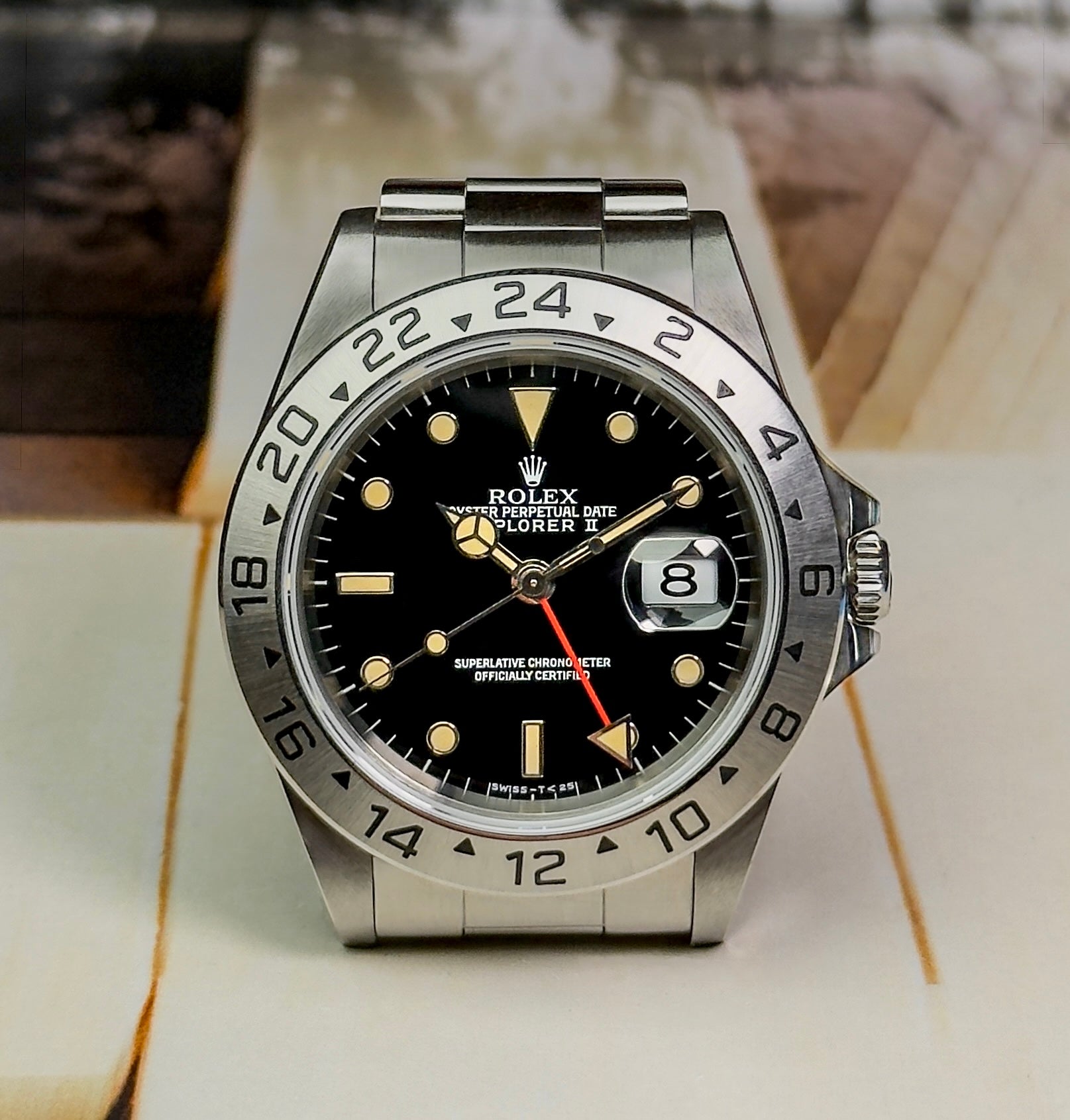 Rolex Explorer II - 16570 - Tritium Black Dial - 1996