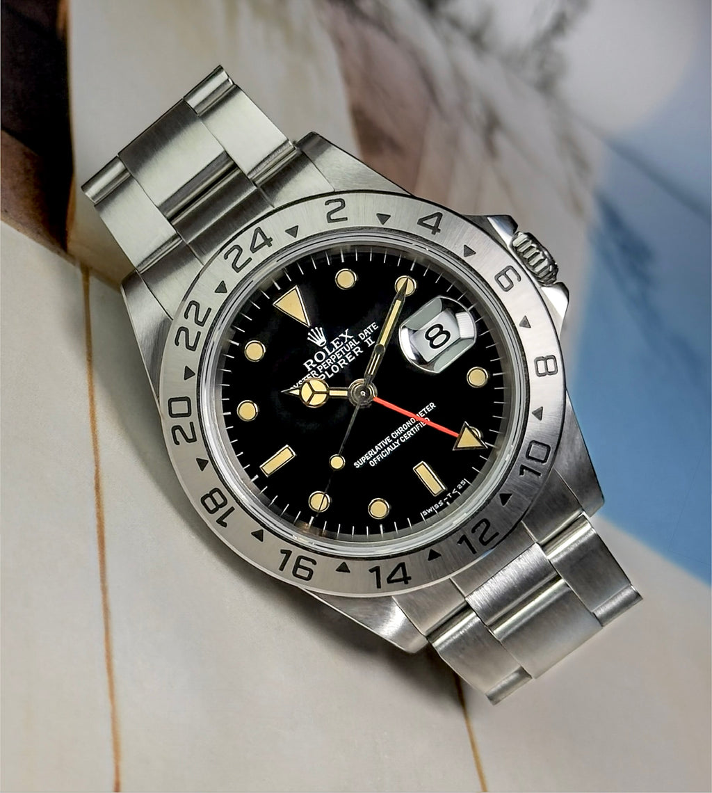 Rolex Explorer II - 16570 - Tritium Black Dial - 1996
