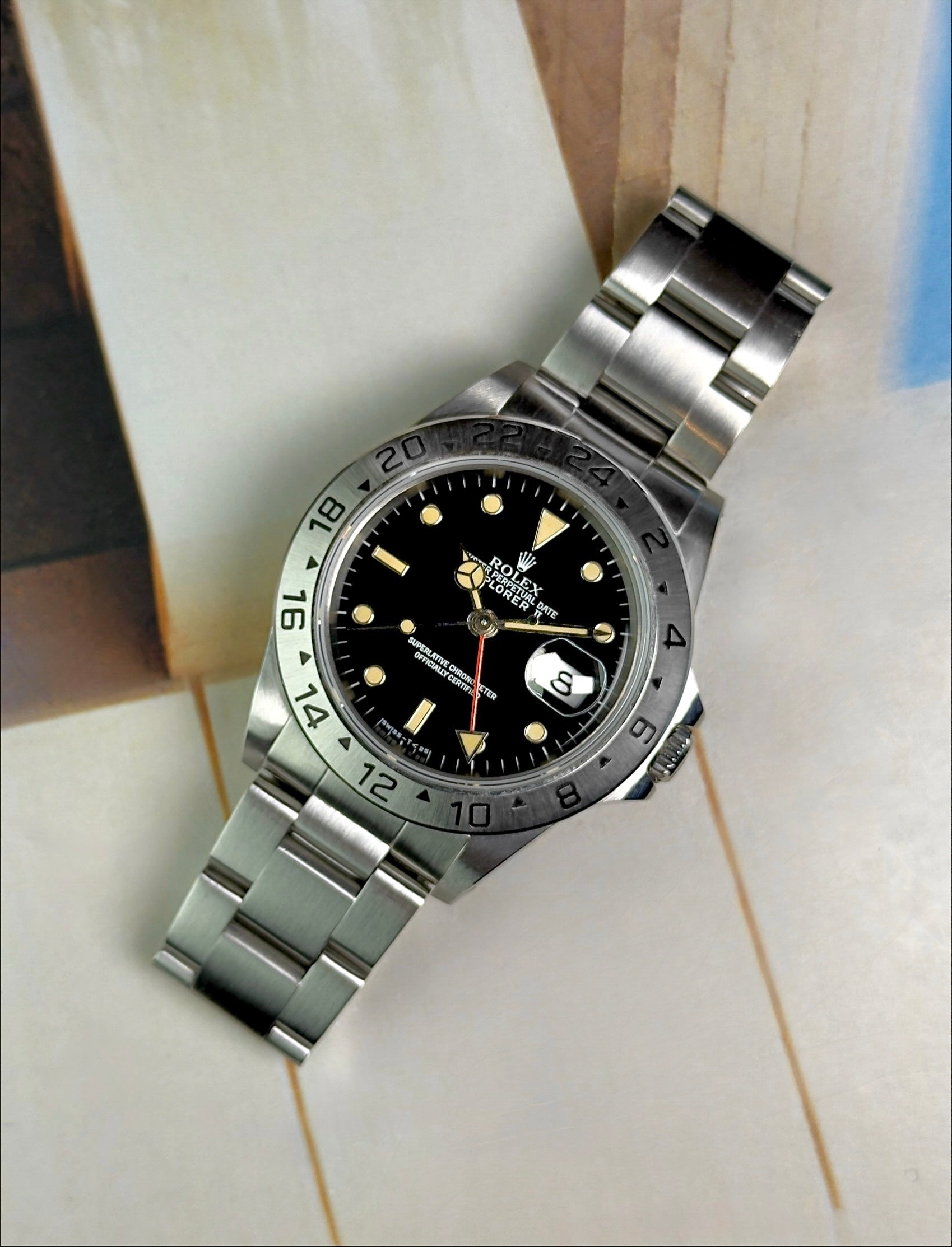 Rolex Explorer II - 16570 - Tritium Black Dial - 1996