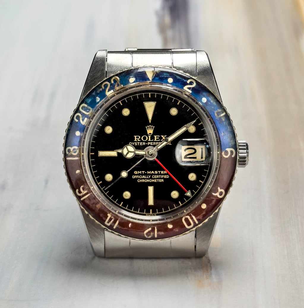 Rolex GMT-Master - 6542 Bakelite - 1957 with Box, Papers & Military Purchase Receipt