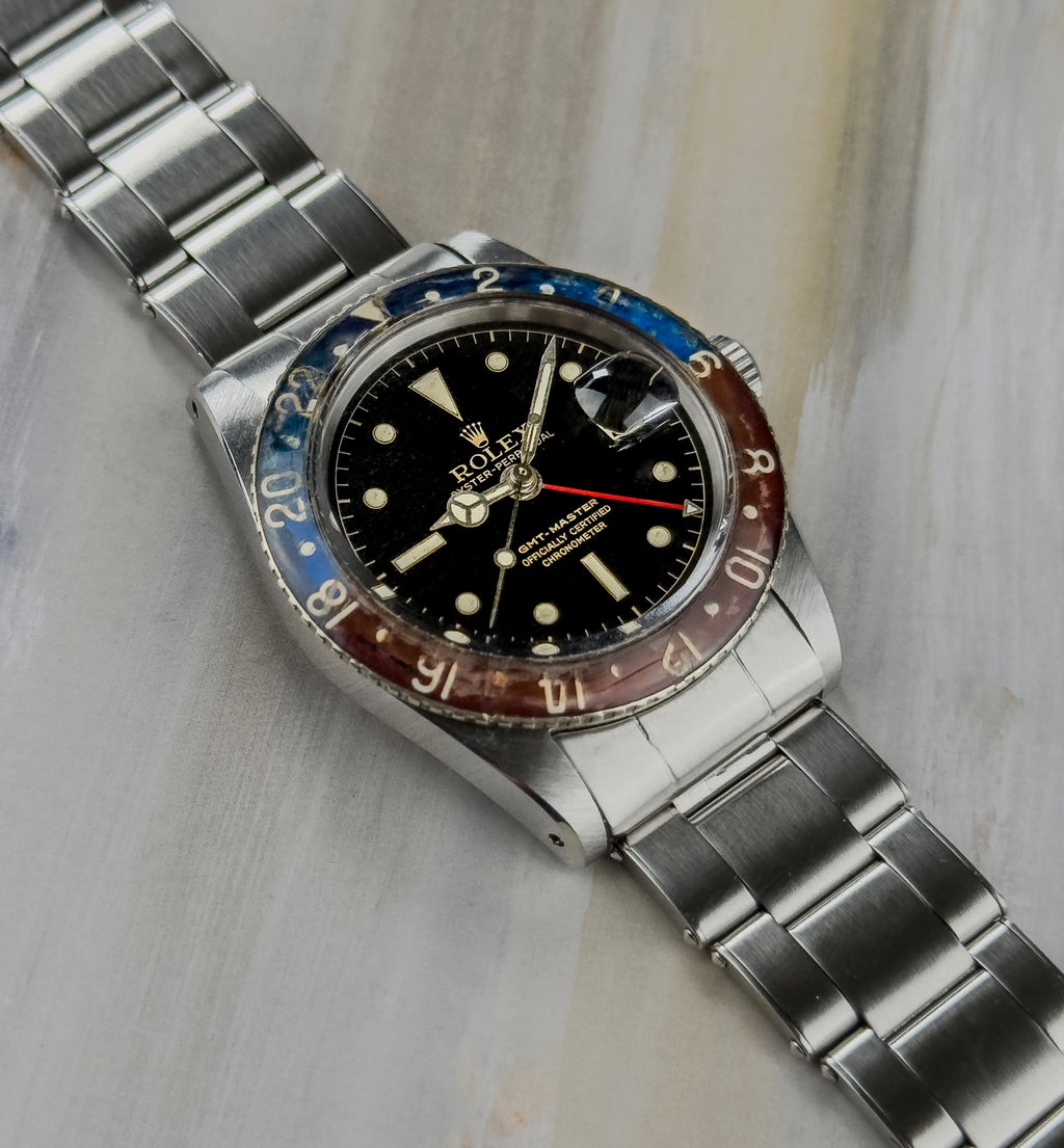 Rolex GMT-Master - 6542 Bakelite - 1957 with Box, Papers & Military Purchase Receipt