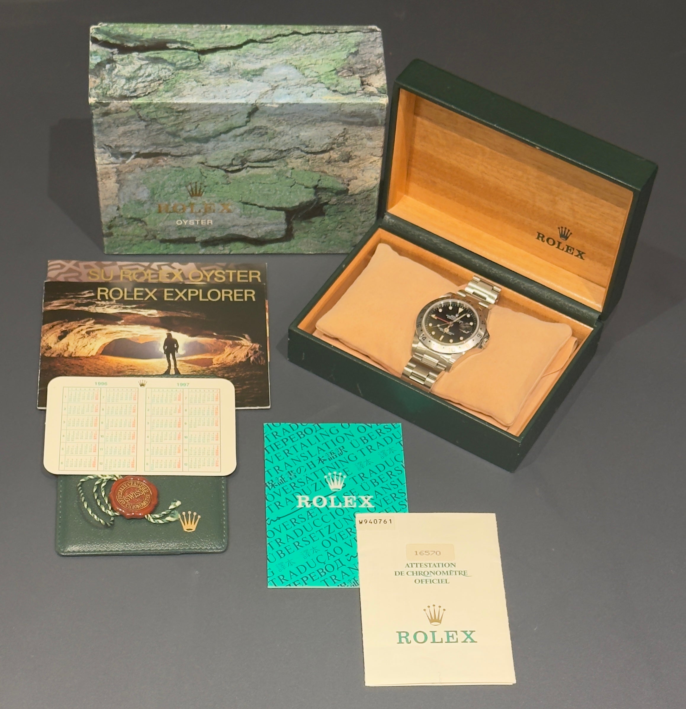 Rolex Explorer II - 16570 - Tritium Black Dial - 1996