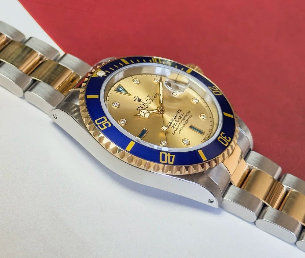Rolex Submariner - Rare Champagne ‘Serti’ Dial 16613 - 1996