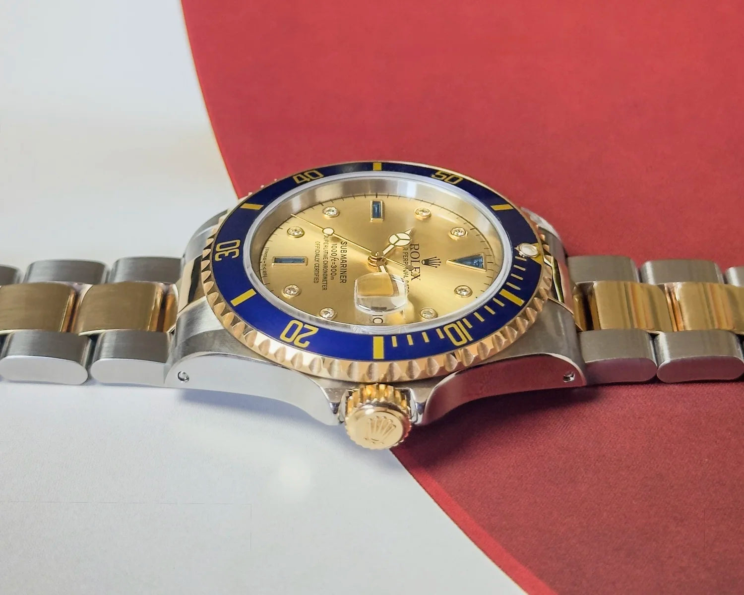 Rolex Submariner - Rare Champagne ‘Serti’ Dial 16613 - 1996