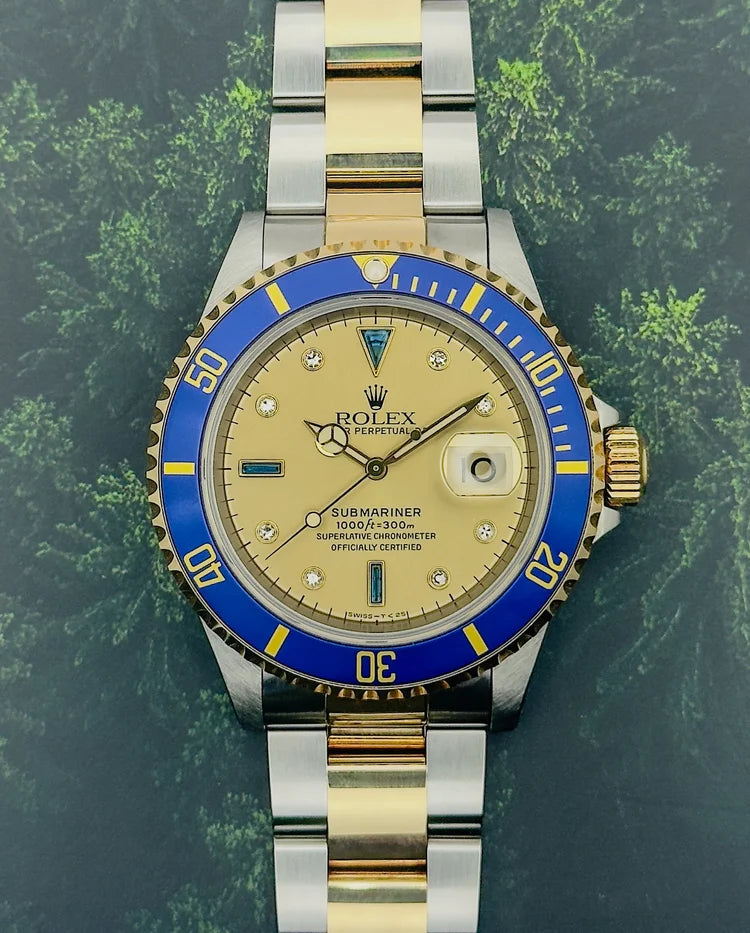 Rolex Submariner - Rare Champagne ‘Serti’ Dial 16613 - 1996