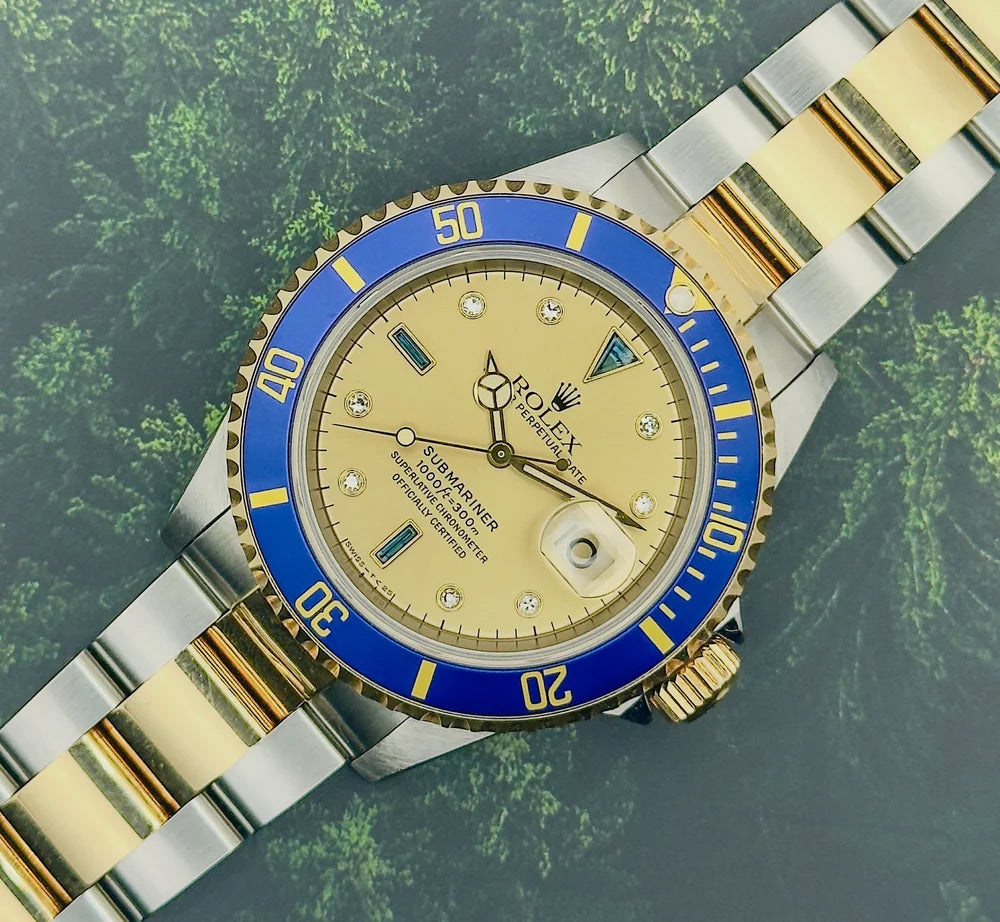 Rolex Submariner - Rare Champagne ‘Serti’ Dial 16613 - 1996