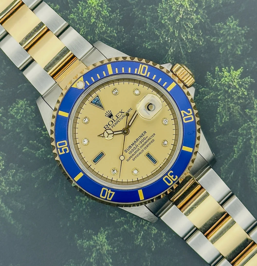 Rolex Submariner - Rare Champagne ‘Serti’ Dial 16613 - 1996