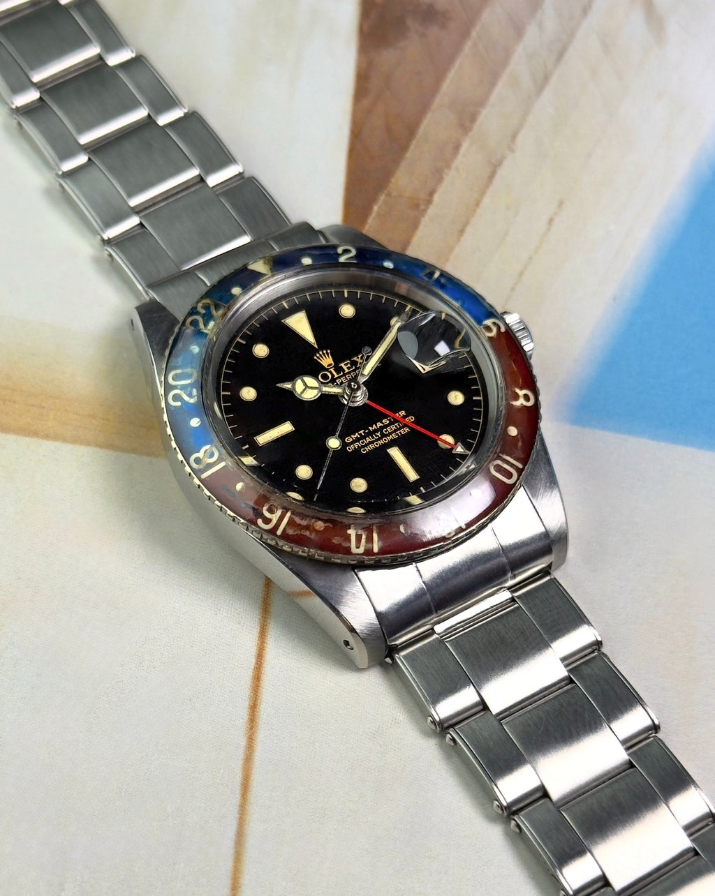 Rolex GMT-Master - 6542 Bakelite - 1957 with Box, Papers & Military Purchase Receipt