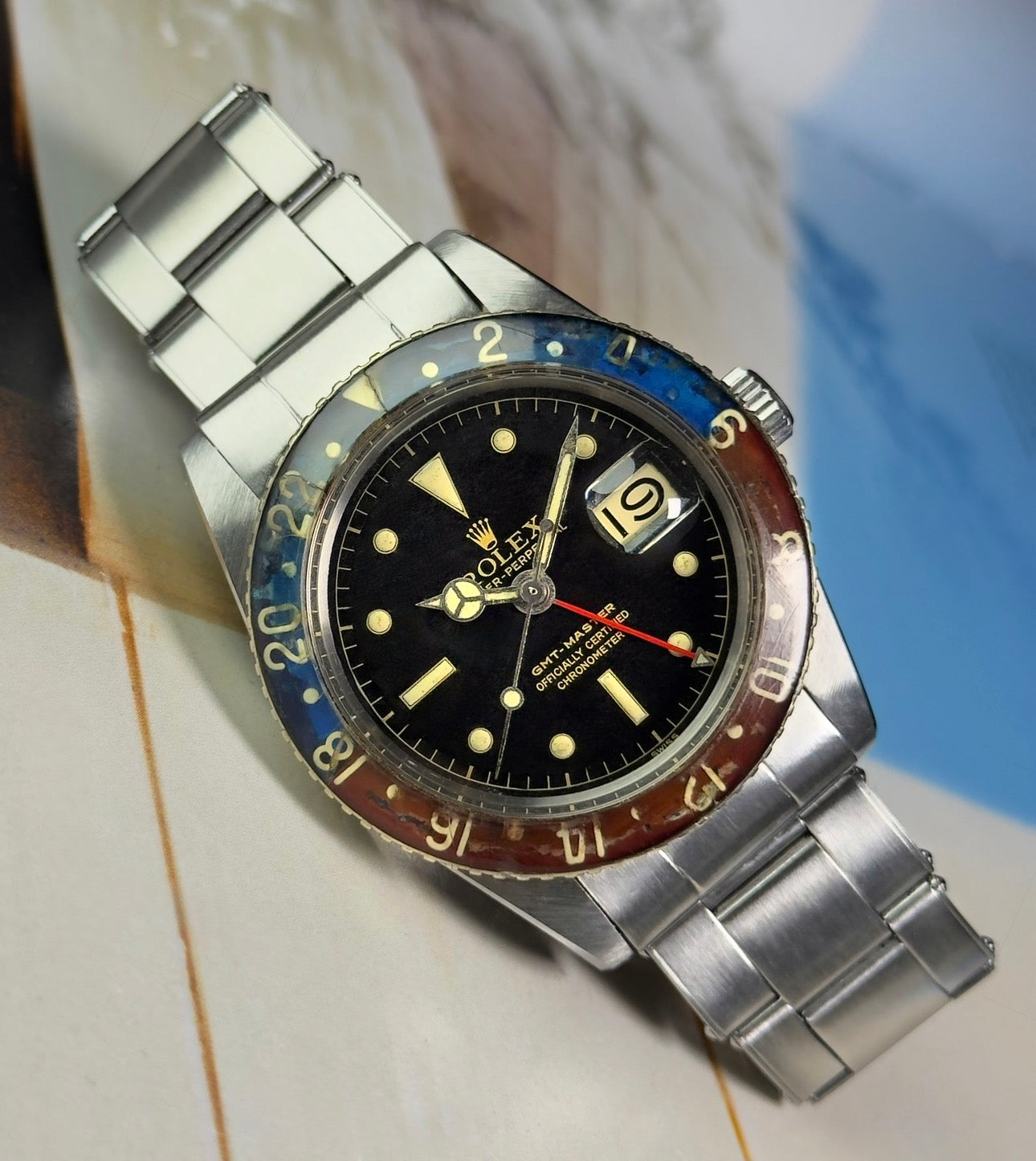 Rolex GMT-Master - 6542 Bakelite - 1957 with Box, Papers & Military Purchase Receipt
