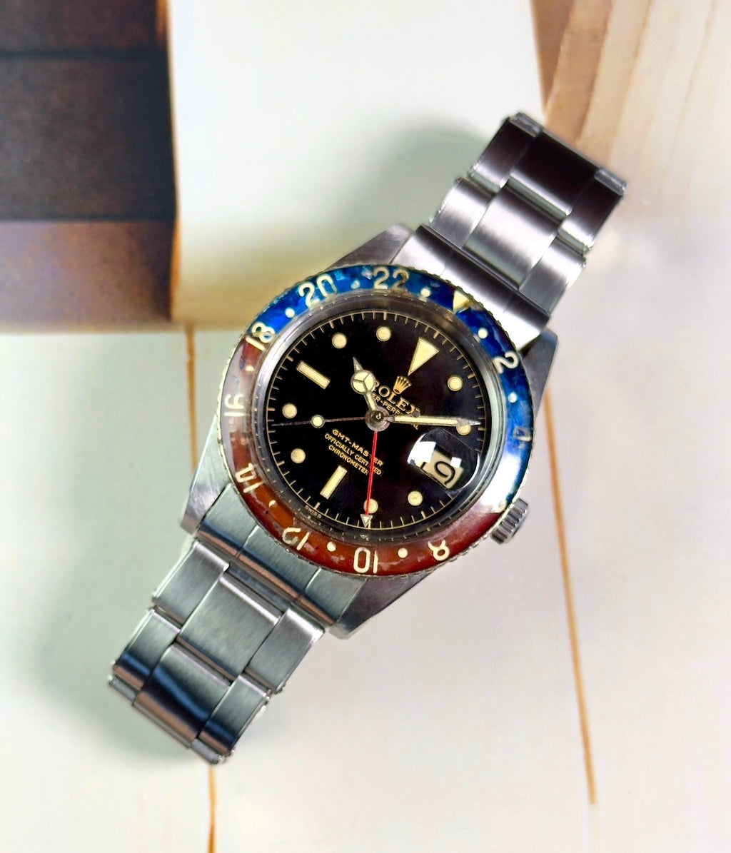 Rolex GMT-Master - 6542 Bakelite - 1957 with Box, Papers & Military Purchase Receipt