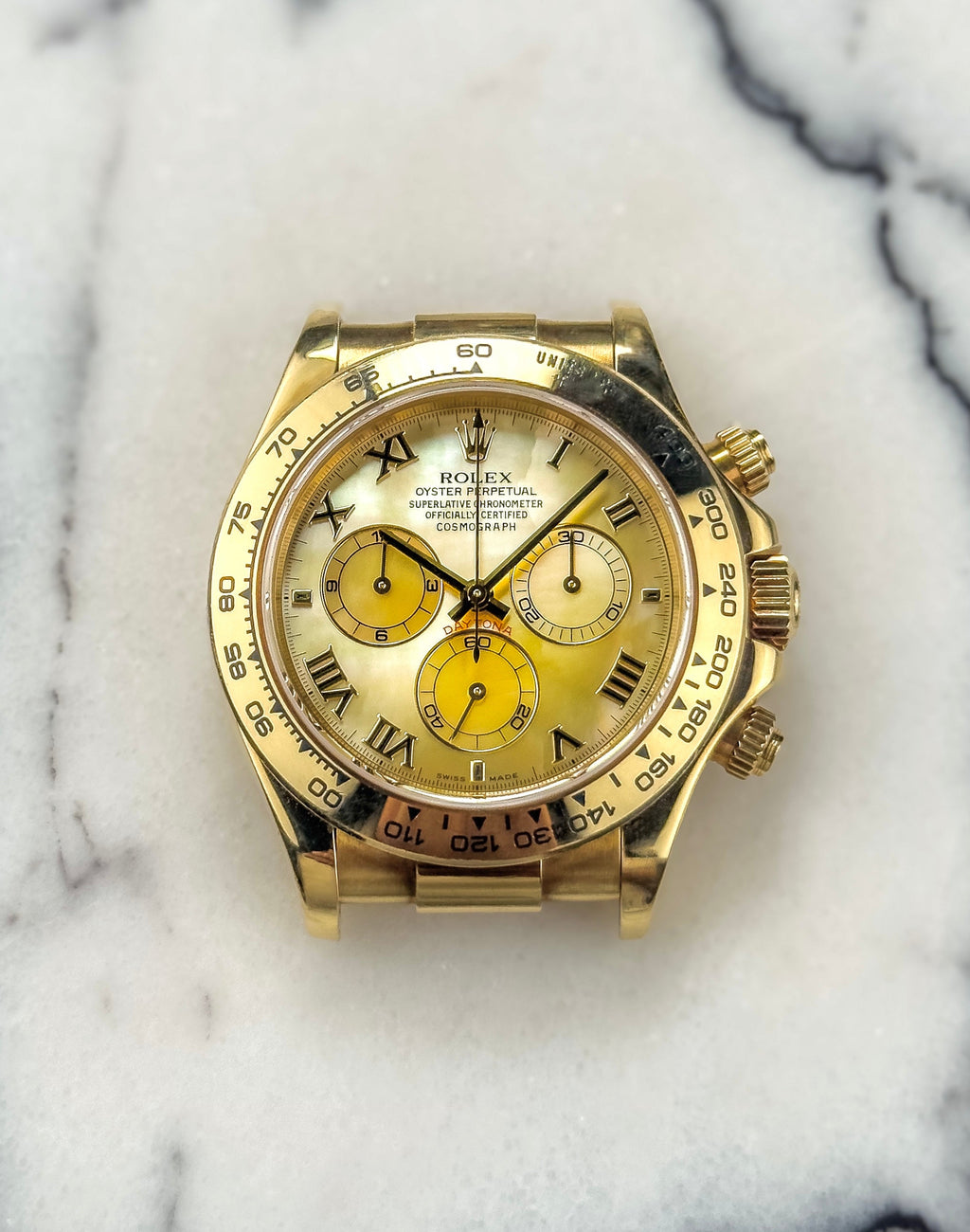 Rolex Daytona - 116518 Yellow Mother of Pearl Dial 2002