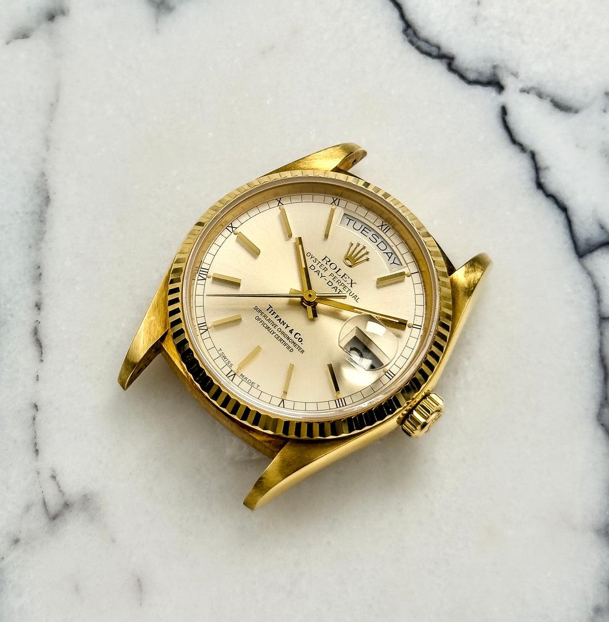 Rolex Day-Date - 18038 Tiffany & Co Signed 1987