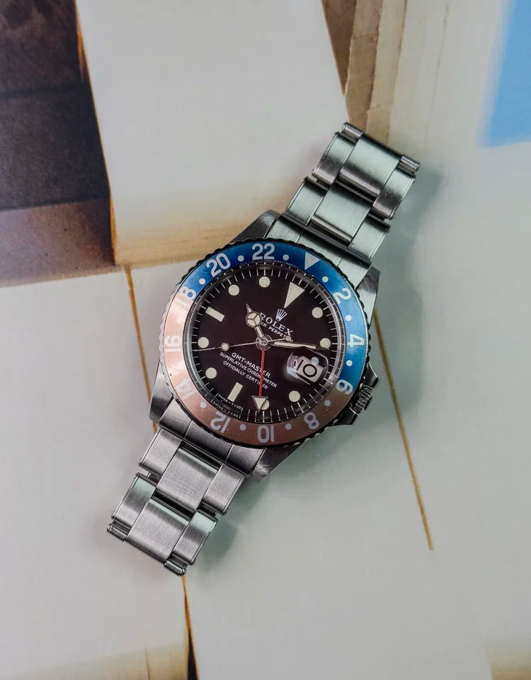 Rolex GMT Master - MK1 Long E  - Tropical Dial 1675 - 1968 with Papers
