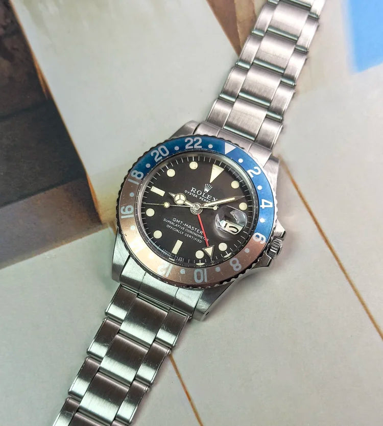 Rolex GMT Master - MK1 Long E  - Tropical Dial 1675 - 1968 with Papers