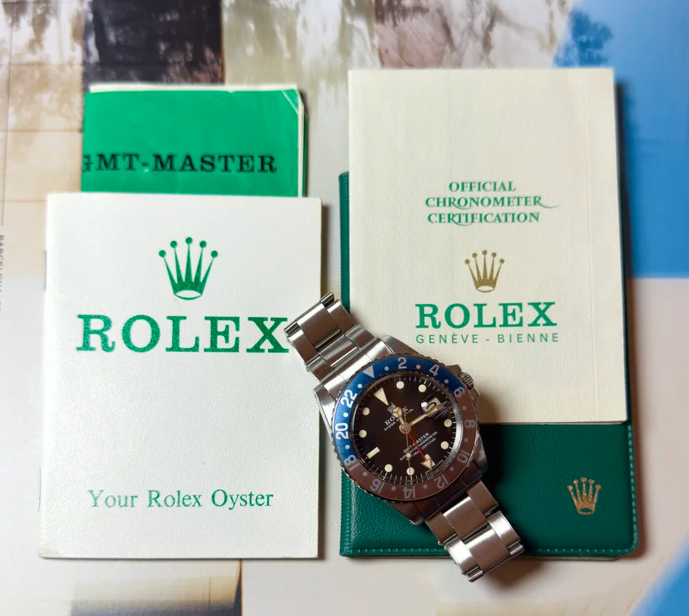 Rolex GMT Master - MK1 Long E  - Tropical Dial 1675 - 1968 with Papers