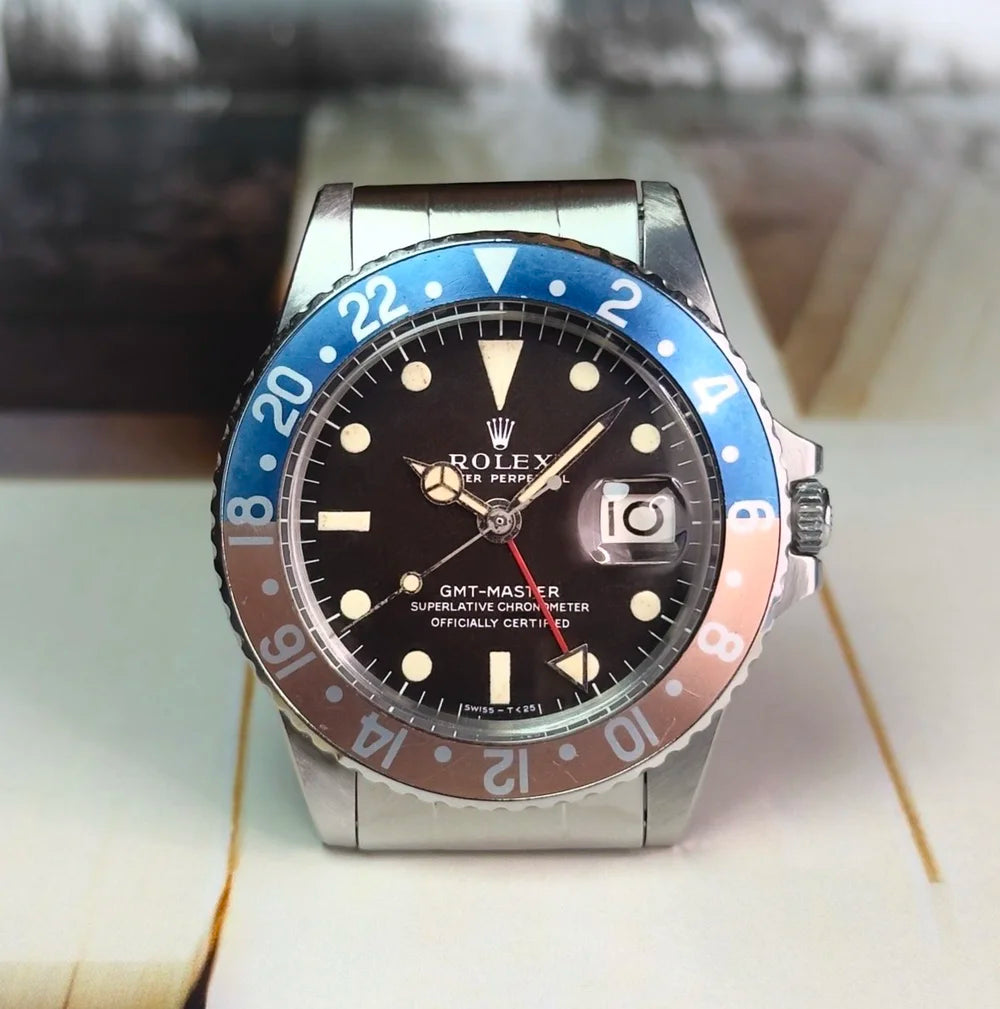 Rolex GMT Master - MK1 Long E  - Tropical Dial 1675 - 1968 with Papers