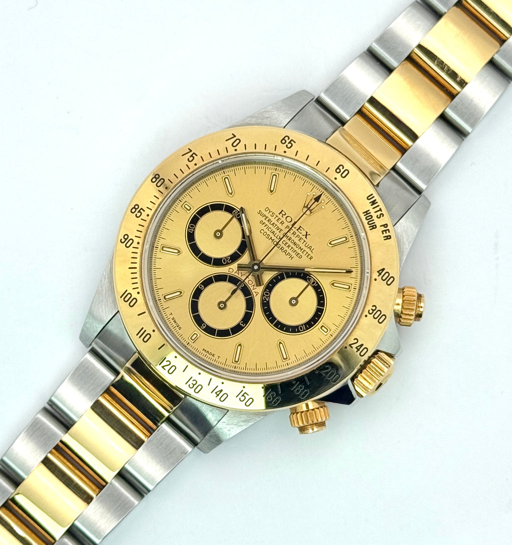 Rolex Cosmograph Daytona - 16523 - Inverted 6 Champagne Dial
