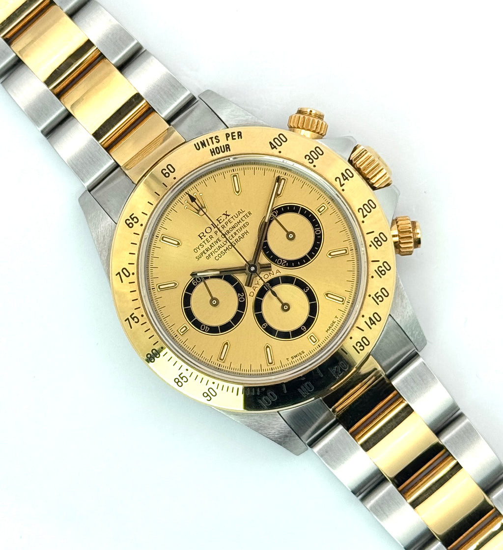 Rolex Cosmograph Daytona - 16523 - Inverted 6 Champagne Dial