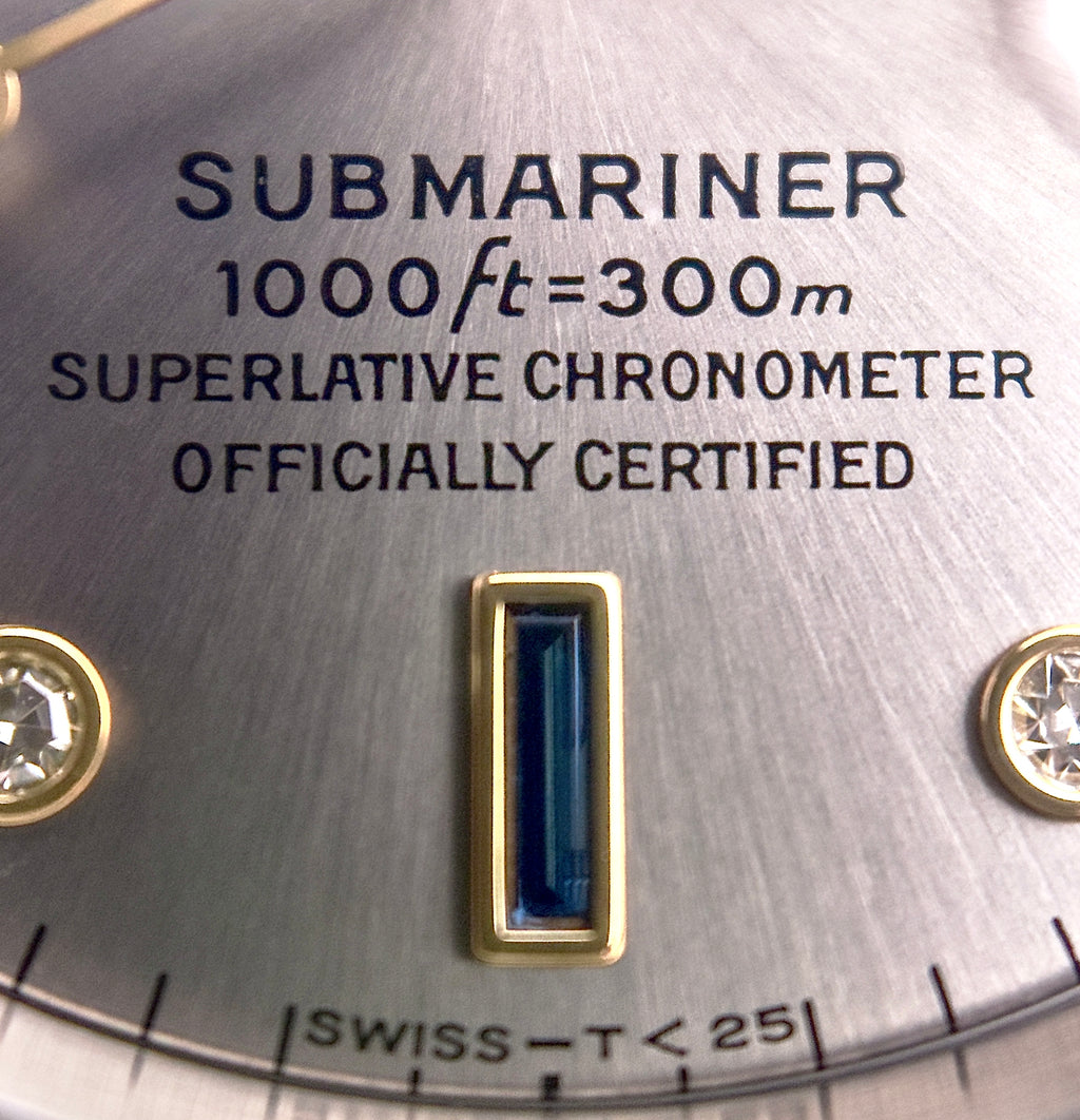 Rolex Submariner - 16613 - Slate Grey ‘Serti’ Dial