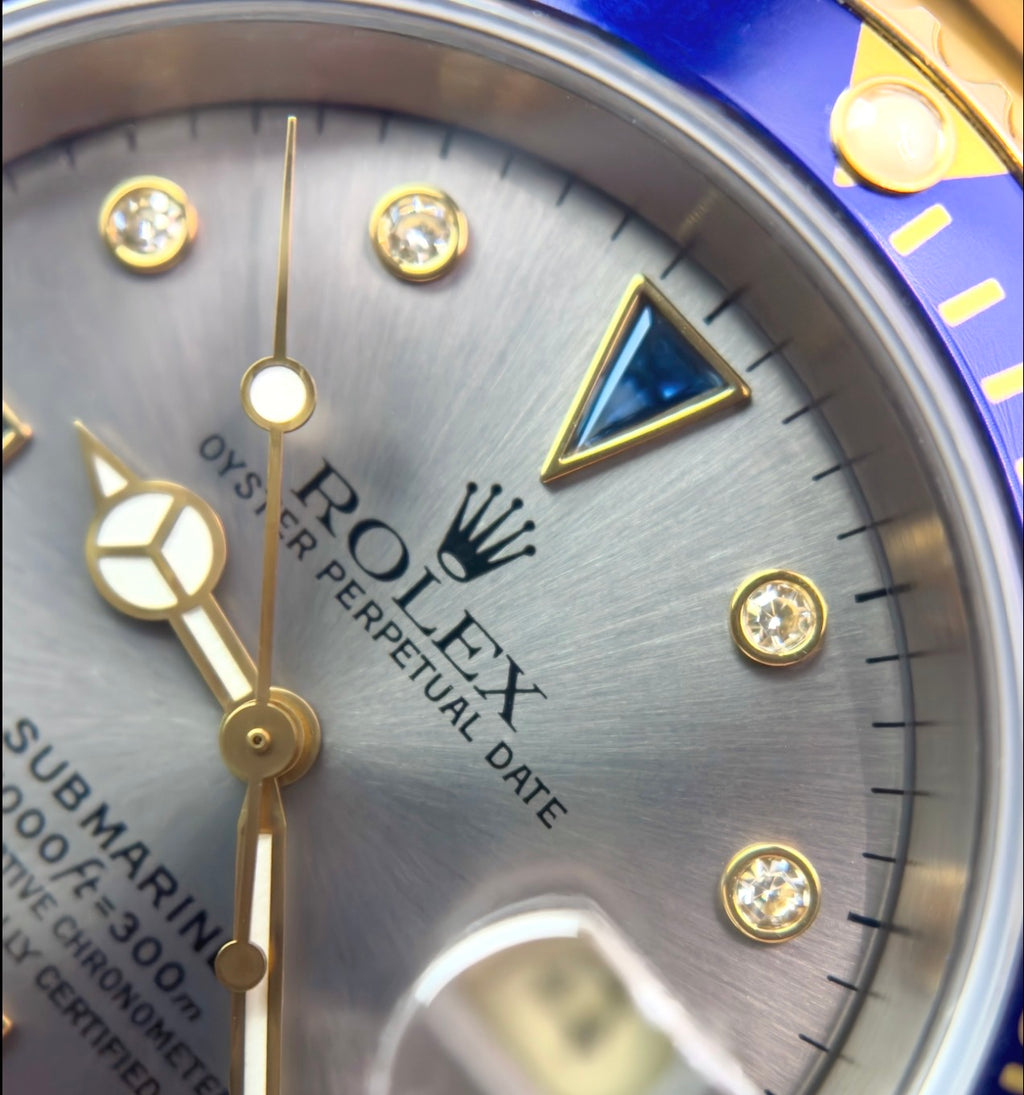 Rolex Submariner - 16613 - Slate Grey ‘Serti’ Dial