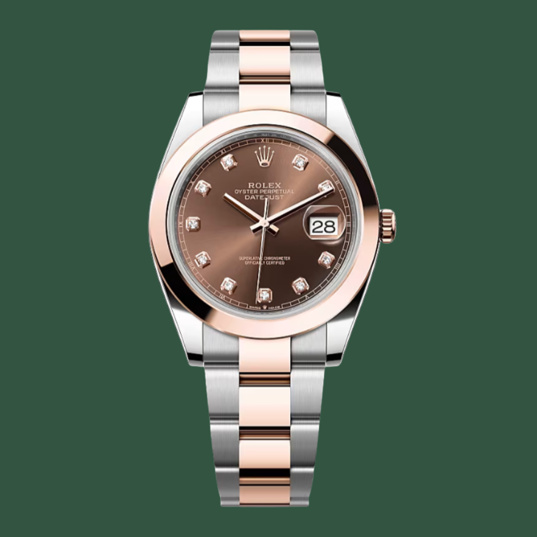 Rolex Datejust 41 (Chocolate/Diamonds/Rose/Steel)