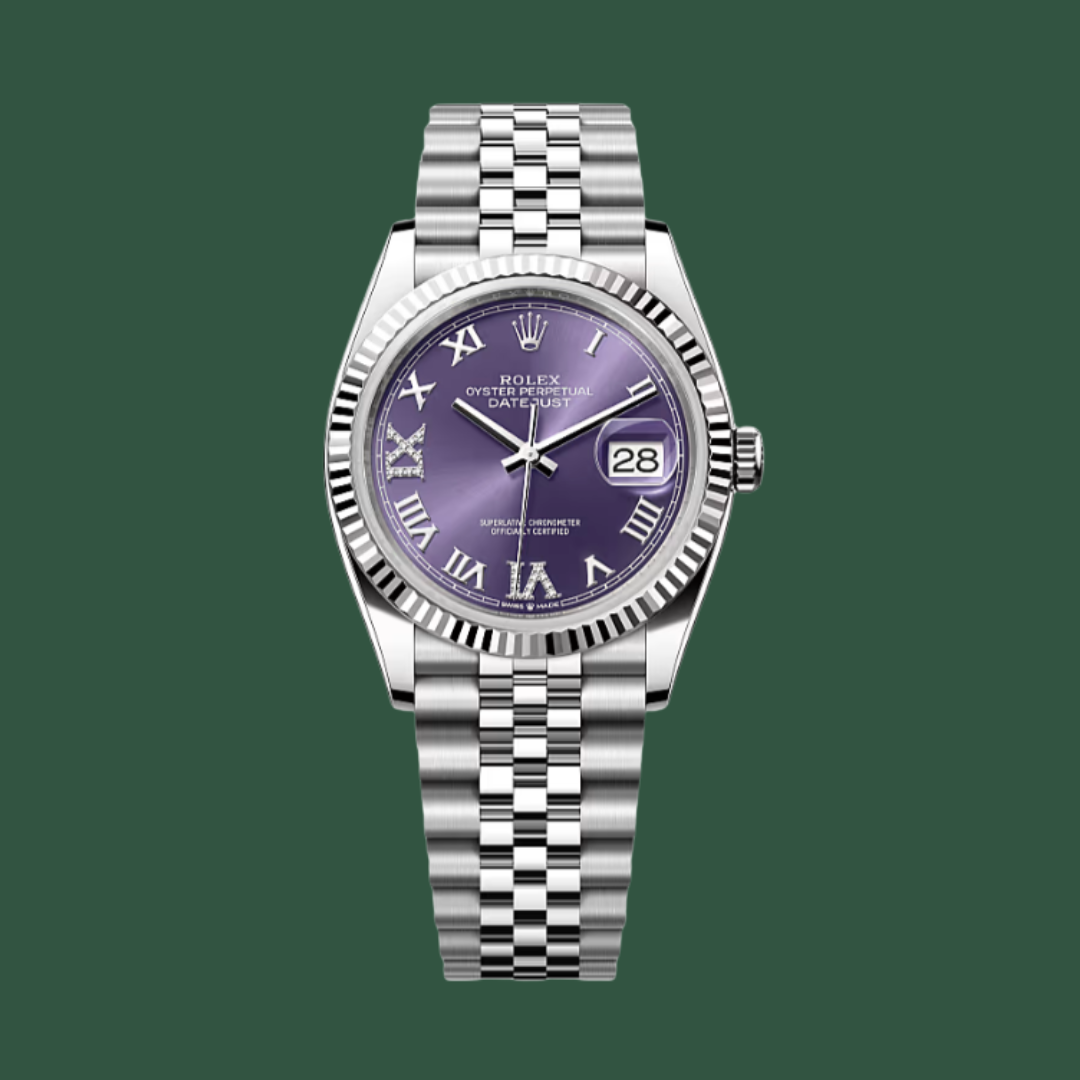 Rolex Datejust 36 (Aubergine/Diamonds)