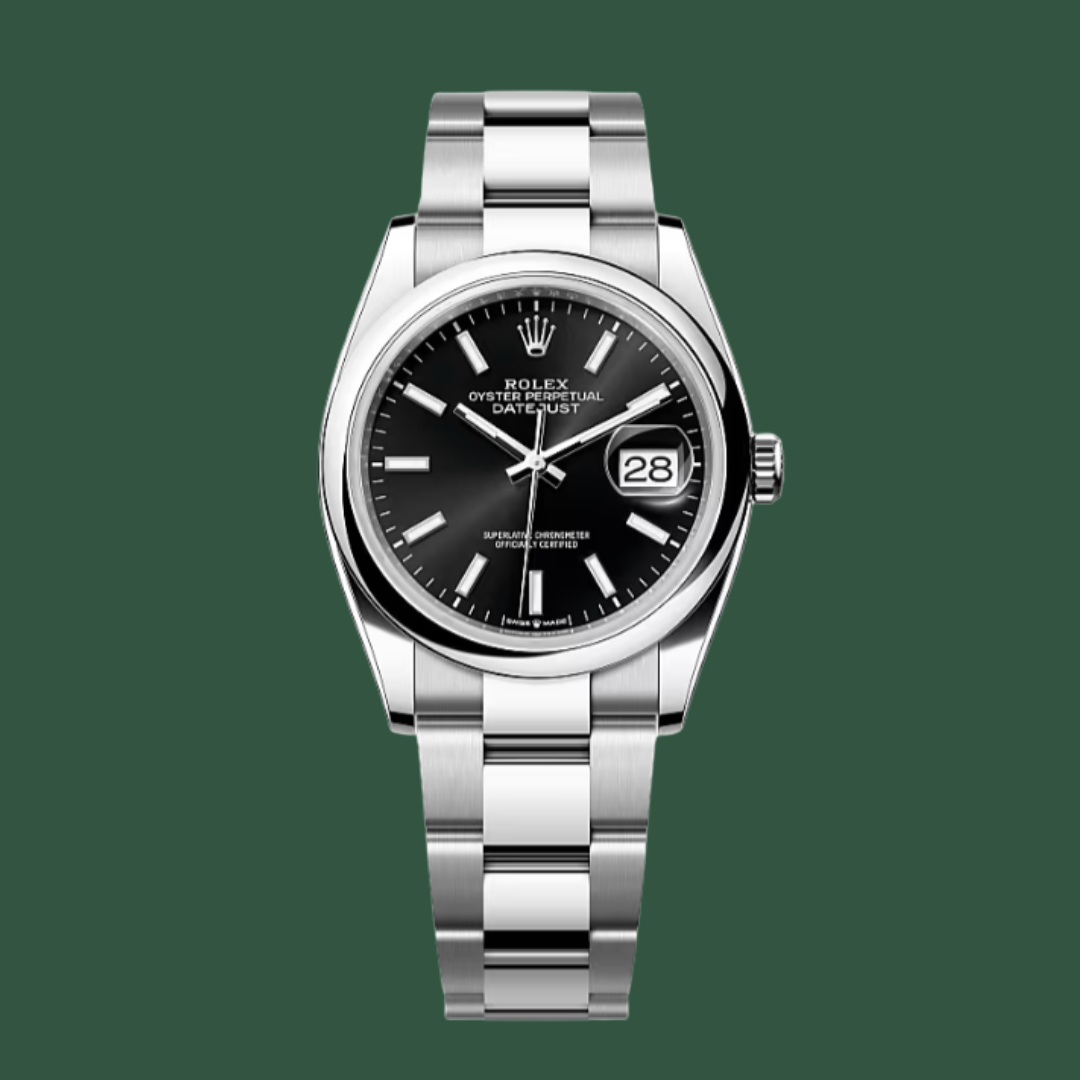 Rolex Datejust 36 (Bright Black/Steel)