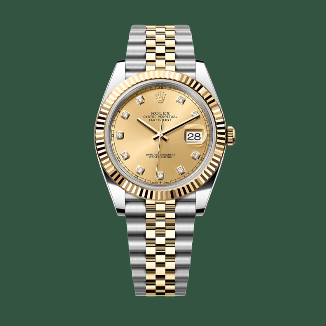 Rolex Datejust 41 (Champagne/Diamonds/Yellow Gold)