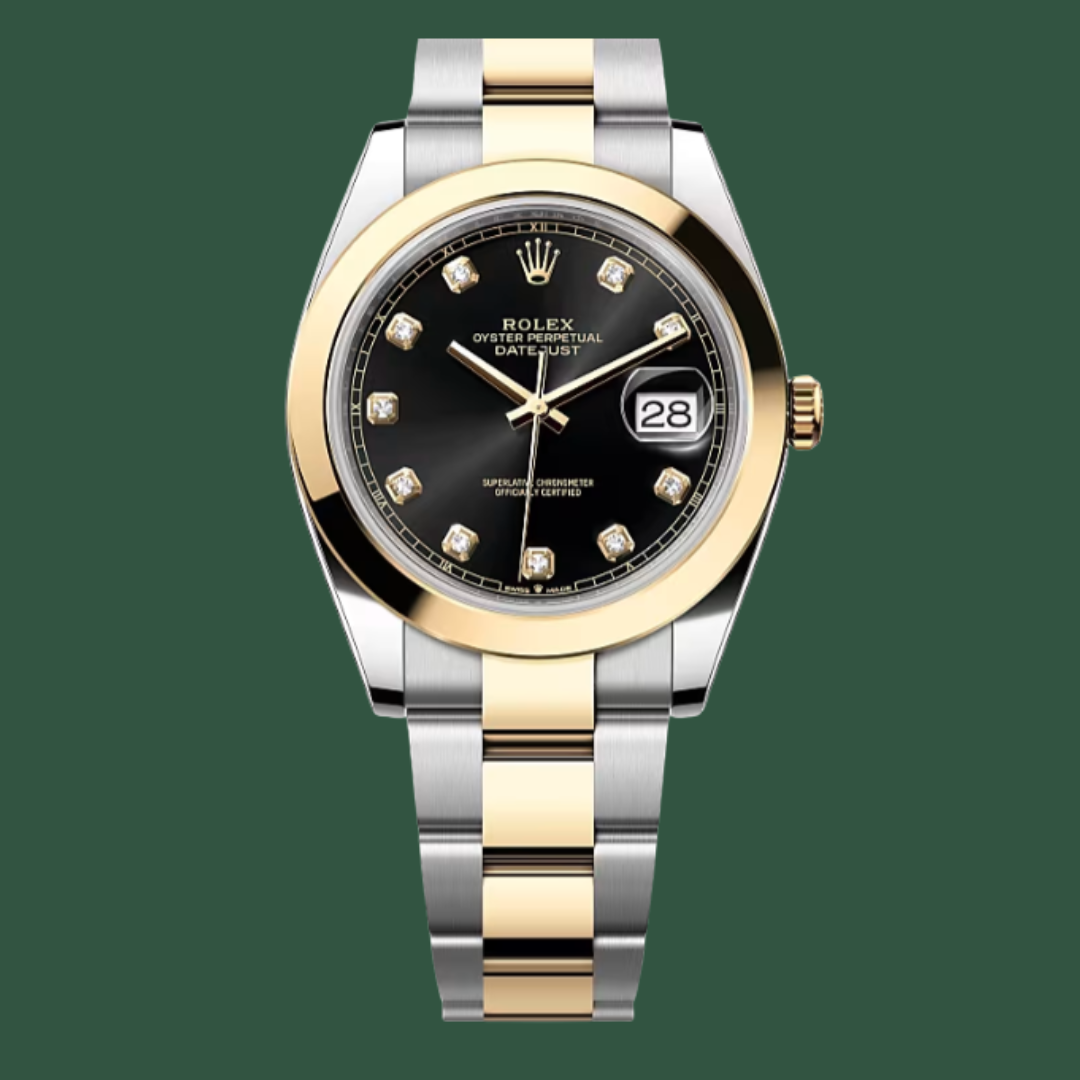 Rolex Datejust 41 (Black/Diamonds/Yellow Gold)