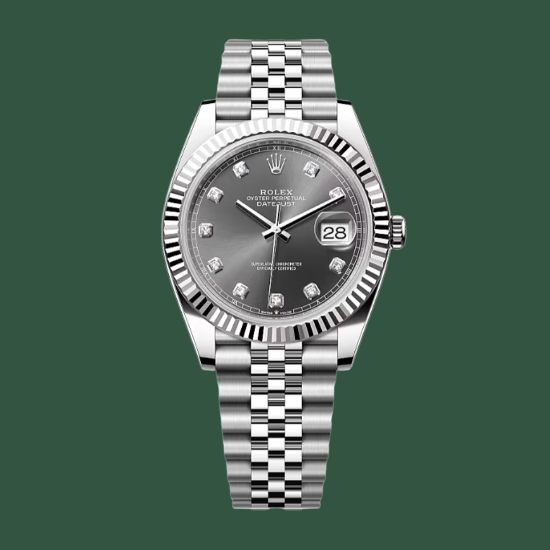 Rolex Datejust 41 (Slate/Diamonds/White Gold/Steel)