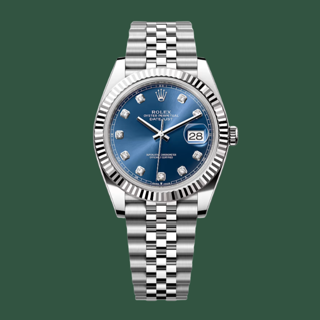 Rolex Datejust 41 (Blue/Diamonds/White Gold/Steel)